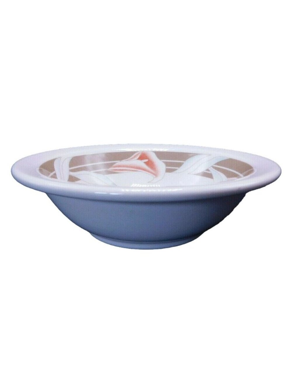Syracuse China Calla Lily Round Bowl 6" Beige White Floral Design Collectible